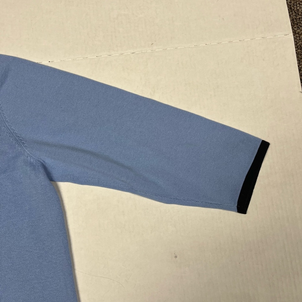 Bob Mackie Blue and Black Cardigan Women Large - Picture 3 of 9